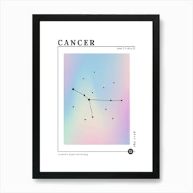 Cancer Zodiac Sign 2 Art Print