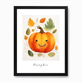 Friendly Kids Pumpkin 1 Poster Art Print