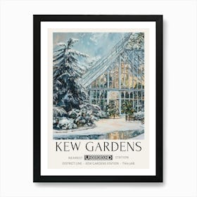 William Morris Prints Kew Gardens Snow Christmas Gift Winter Vintage Art Print