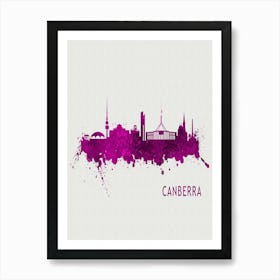 Canberra Australia City Purple Art Print