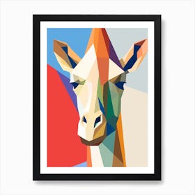 Giraffe Minimalist Abstract 3 Poster