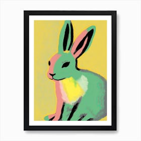 Colorful Bunny Art Print