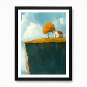 House On The Cliff Art Print