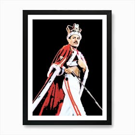 Freddie Mercury queen band music Art Print