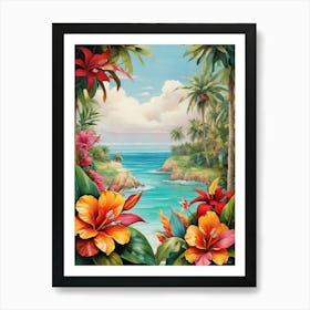 Tropical Paradise art print Art Print