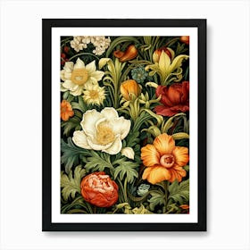 Floral Wallpaper 51 Art Print