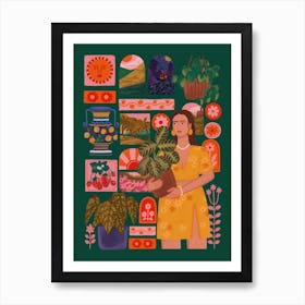 Plants And Fun Things Art Print