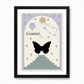 Gemini Zodiac Art Print