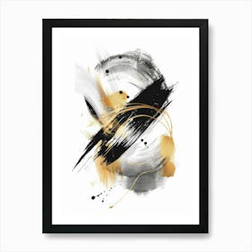 Abstract Brushstrokes 30 Art Print