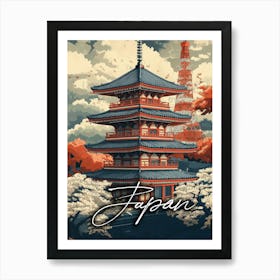 Vintage Travel Poster: Explore the Allure of Japan Poster Art Print