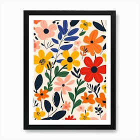 Floral Pattern 15 Art Print