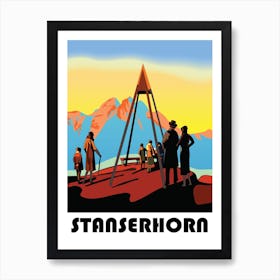 Stanserhorn, Mountain Peak, Switzerland Art Print