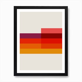 Minimal Retro 5 Art Print