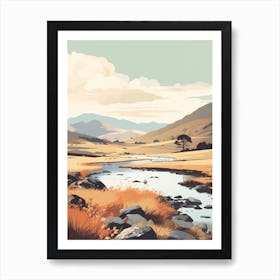 Lake District National Park England 2 Hiking Trail Landscape Art Print