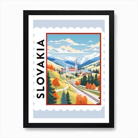 Slovakia Travel Stamp Poster Art Print