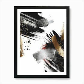 Abstract Brush Strokes 14 Art Print