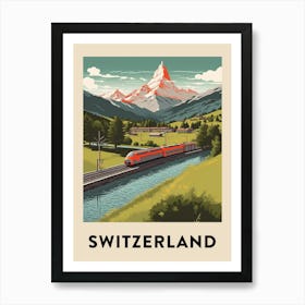 Vintage Travel Poster Switzerland 8 Art Print