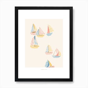 Sailboats Art Print
