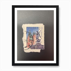 Postage Stamp Of Poland 11 Art Print