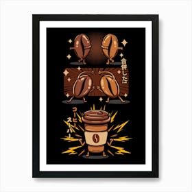 Funny Coffee Fusion Art Print