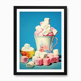 Vintage Marshmallows  Art Print