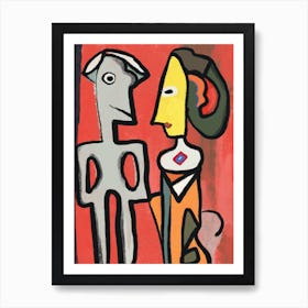 Weird couple Art Print