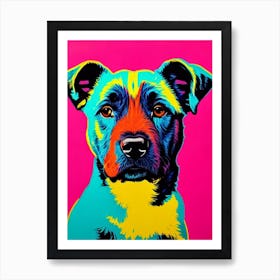 Bouvier Des Flandres Andy Warhol Style Dog Art Print