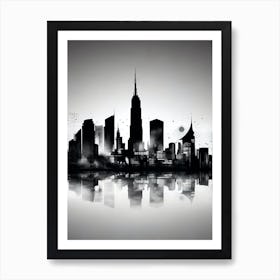 New York City Skyline 43 Art Print