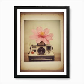 Polaroid Flower Art Print