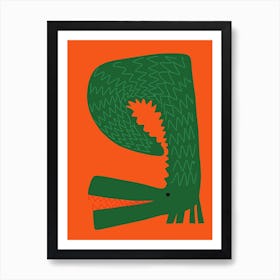 Crocodile Art Print