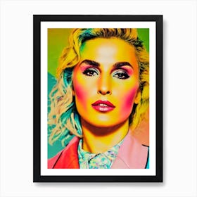 Noomi Rapace Colourful Pop Movies Art Movies Art Print