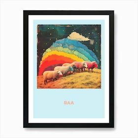 Sheep Baa Poster 3 Art Print