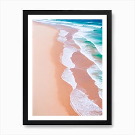 South Curl Curl Beach, Australia Pink Photography Art Print