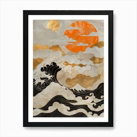 Great Wave Off Kanagawa 1 Art Print