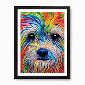 Rainbow Dog 4 Art Print