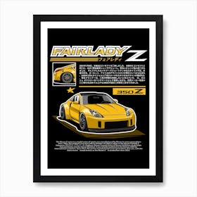 Fairlady Z 1 Yellow Poster