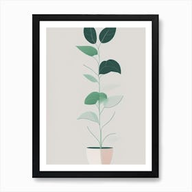Basil Herb Simplicity Art Print