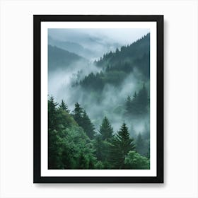 Misty Forest 3 Art Print