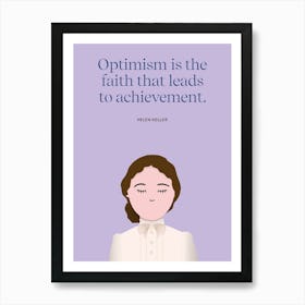 Inspirational people print – Helen Keller Art Print
