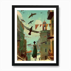 Seaside Town II Art Print