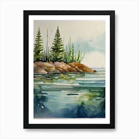 Rocky Shore Art Print