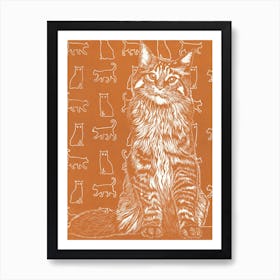 Ginger Cat Art Print