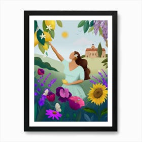 Summer in Provence, France Art Print