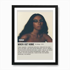 When I Get Home By Solange 2019 Poster Art Print