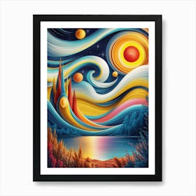 Psychedelic Painting 3 Art Print