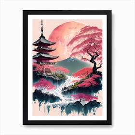 Japanese Landscape Painting (6) Art Print