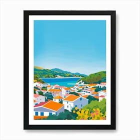 Shizuoka Japan 2 Colourful Illustration Art Print