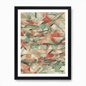 Abstract Geometric vector art Art Print