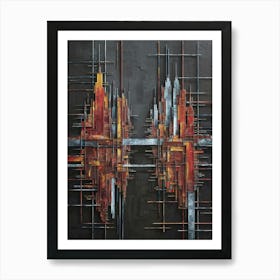 Abstract City Canvas Art Art Print