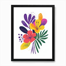 Colorful Flowers 9 Art Print